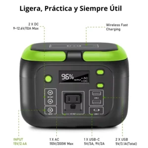 Estación de energía portátil de 200W