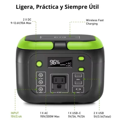 Estación de energía portátil de 200W